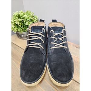 Geox Respira Men’s Suede lace up ankle boots navy blue EU43 US 10